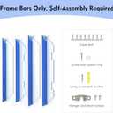 FOLKOR Large 24x30Floating Frame for Stretched Canvas Diamond Oil Paintings, Acrylic Canvas Floater Frame Portrait Plants Flower Prints Wall Art Decor, Unique Gallery Wall Decor (Blue)