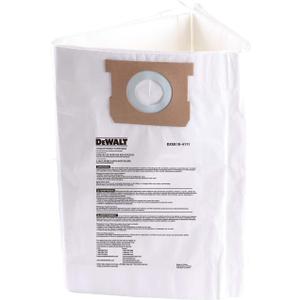 3 Pack DEWALT Fine Dust Bag DXVA19-4111, for 6-10 Gallon Wet/Dry Vacuum, Filter Bag Compatible with DXV06P DXV09P DXV09PA DXV10P DXV10PL DXV10S DXV10SA DXV10SB