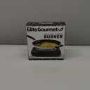 Elite Gourmet ESB100B Countertop Single Coiled Burner Electric Hot Plate, Temperature Control, Indicator Light, Easy to Clean, Black