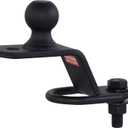 3 in 1 ATV/UTV Trailer Hitch Adapter with 2 inch Trailer Ball, 3 Way ATV Attachment, Fastener Kit Included