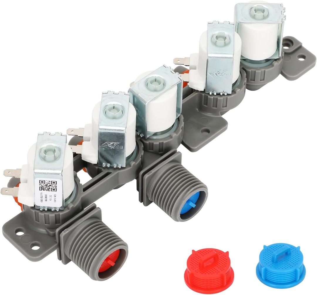 2025 UPGRADED AJU73213301 AJU75152601 5221EA1008F Washer Water Inlet Valve fits for Kenmore LG Washers WT7200CW, WT4801CW, WT1201CW, WT5680HVA, WT1101CW, WT7200CV, WT7600HKA, WT7500CW
