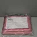 SEEKIND Storage Box, Decorative Storage Bins with Lid,3 in 1 Set,Plastic,with Handles,Press-Stud Fastening,Moisture-proof,Foldable for Space Saving Storage,for Clothes,Cosmetic,Blankets (Pink)