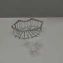 Corner Sponge Holder Kitchen Sink Organizer, Adhesive Stainless Steel Sponge Caddy for Kitchen, Dish Cloth Hanger Sponge Holder Soap Storage Rack for Space-Saving Storage(not for Rounded)