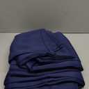 BGment Rod Pocket and Back Tab Blackout Curtains for Bedroom - Thermal Insulated Room Darkening Curtains for Living Room, 42x63 inch, 2 Window Curtain Panels, Navy Blue