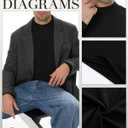 5 Pack Mens Big and Tall Mock Turtleneck Long Sleeve Shirts Plus Size Basic Casual Thermal Pullover Tops (X-Large, Black, White, Wine Red, Gray Green, Haze Blue)