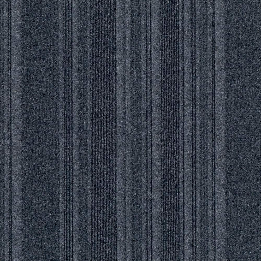 FOSS Peel and Stick First Impressions Barcode Rib O. Blue 24 in. x 24 in. Commercial Carpet Tile (15 Tiles/Case), (7SDMN5515PK)