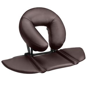 EBANKU Massage Table Face Cradle Cushion, Face Cradle Down Tabletop Massage Kit Adjustable Massage Table Headrest Face Pillow with Platform for Massage Chair SPA Bed (Brown)