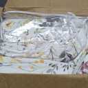 Sanracie Oversized King Bedspread(128"x120"),100% Cotton Floral Quilt Set Extra Wide 3Pcs Lightweight Summer Yellow Wild Flower Botanical Printed Pattern Bedding Coverlet California King Size