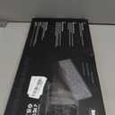 Large Print Backlit Wireless Keyboard  Silent Keyboards with Wrist Rest, 7-Color Light up, Quiet Low Profile Keys, 2.4G Wireless Rechargeable Full Size Keypad for Computer Laptop Windows Mac, Black