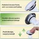 Replacement for Pfister 972098A Push-Seal Drain Assembly - Polished Chrome Drain Plug - Genuine Replacement Part