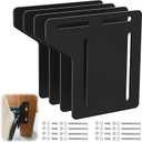 Headboard Adapter Kit, 4 PCS Headboard Brackets for Metal Bed Frame, Full to Queen Conversion Kit