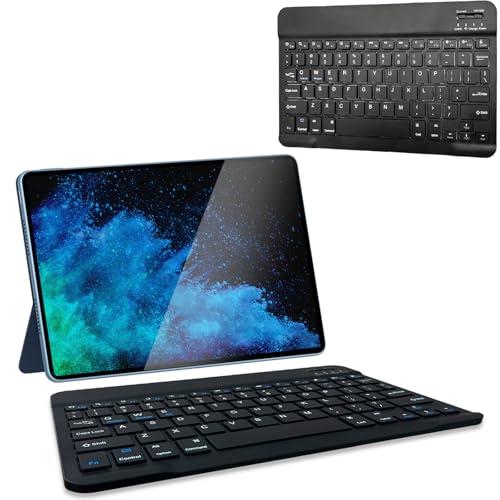 Ultra-Slim Bluetooth Keyboard for ipad, Rechargeable Portable Wireless Keyboard for iPad Pro/iPad Air/iPad mini, for iPhone Smartphone Android Samsung Tablet and Laptop