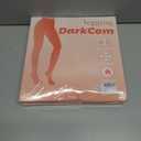 3 x DarkCom Black Fleece Lined High Waisted Winter Warm Thermal Tights for Women (Small-Medium)