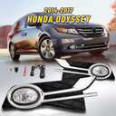 Driving Fog Lights for Honda Odyssey 2014-2017 with H11 12V 55W Bulbs Fog Lamps Assembly Included Wiring Kits & Switch-1 Pair (Clear Lens)