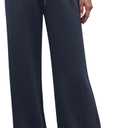 Womens Wide Leg Sweatpants High Waisted Lounge Pants with Drawstring Casual Athletic Yoga Workout Pants No Pockets (Gray, XL)