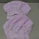 SUNLAND Large Microfiber Hair Drying Caps with Bow Knot Fast Drying Shower Cap Soft and Absorbent hairWrap Hair Turban Bath Caps for Curly Thick and Wet Hair