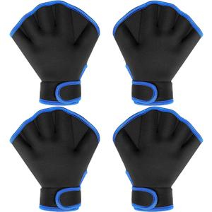 Tarpop 2 Pairs Swimming Gloves Webbed Aquatic Training Gloves Paddles for Men Women Pool Aquatic Fitness Water Resistance Training Mittens Aerobic Equipment for Adult Exercise