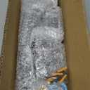 OUSHENG Stair Railing Indoor Hand Rails for Outdoor Steps, Industrial Pipe Handrail Metal Iron Handle Support for Wall Mount Staircase Porch, Vintage Farmhouse Style, 12ft