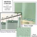 Sage Green Bathroom Accessories Set with Shower Curtain and Mats, 21 Pcs Resin Toothbrush Holder Sets with Holder and Lotion Soap Dispenser,Bathroom Countertop Organizer Set for Home Apartment