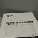 Yagizaai Shoe Slots Organizer, 8 PCS 4-Level Adjustable Shoe Rack Stacker, Organizador de Zapatos, Double Deck Shoe Holder for Closet Storage, No Assembly Needed, Black