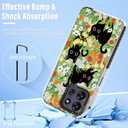 Boaretiu for Motorola Moto G Power/Play 2025 Case - with Stand Cute Kawaii Fashion 360 Rotate Ring Holder Kickstand Cat Flower for Women Girls Boys Teens Girly Case for Moto G Power/Play 2025