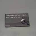 Waterproof Airtag Holder - 4 Pack Airtag Keychain Holder Compatible with Apple AirTags, Ultra Durable Anti-Scratches Protective Case with Keyring for Luggage, Backpack, Pet, Bag, Black