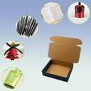 24 Pack 8x6x2 inches Black Shipping Boxes, Corrugated Mailer Boxes, Packaging Boxes for Products, Recyclable Cardboard Box, Flat Literature Mailers for Gifts, Small Business by Mailing