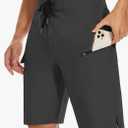 22" Men's Board Shorts Swimwear No Mesh Lining - Long Swim Trunks Surf Shorts Bathing Suit with Zipper Pocket UPF50+ Size 34