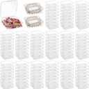 Joyibay 120 PCS Clear Plastic Bead Storage Containers, 331 in Small Square Organizer Boxes with Hinged Lids, Mini Storage Cases for Jewelry, Crafts, Parts, Small Household Items