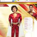 Rubie's Child's Shazam! Fury of the Gods Padded Costume Jumpsuit and Cape, As Shown (Large)