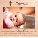 Lifetime Creations Baptism Picture Frame: Engraved Gift for Boy or Girl, Bautizo Regalo, Baby Baptismal Frame (Holds 5x7 Inch Photo, Landscape)