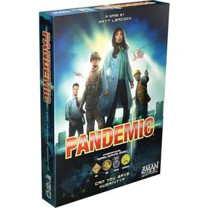 Asmodee Pandemic Board Game (Base Game) - A Cooperative Battle to Save Humanity, Strategy Game for Kids and Adults, Ages 8+, 2-4 Players, 45 Minute Playtime