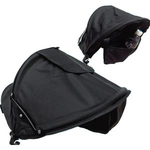 Summer Baby Strollers Awning Sunshade Pram Sun Shade Cover UPF50+ Sun Cover for Pushchair Buggy UV Protection Sun Visor Toddler Blackout Blind with Viewing Window Pockets Windproof Rain Cover Canopy