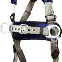 3M DBI-SALA ExoFit X100 Comfort Construction Positioning Safety Harness, OSHA, ANSI, 3 D-Ring Connections, Tongue Leg Buckles, Quick Connect Chest Buckle, 1401113, X- Large