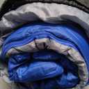 0 Degree Winter Sleeping Bags for Adults Camping (450GSM) - Temp Range (5F32F) Portable Waterproof Compression Sack- Camping Sleeping Bags for Big and Tall in Env Hoodie: Backpacking Hiking 4 Season (ROYAL BLUE)