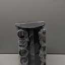 Black Countertop Rotating Spice Rack, Round Empty 20-Jars Revolving Spice Rack Organizer, 135 Spice Labels with Funnel Complete Set, for Kitchen Countertop, Cabinet