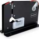 Steel Tape Bag Sealer Machine with Trimmer Blade, Heavy Duty Metal Produce Bag Sealing Taper Dispenser, Ideal for Ground Meat Packaging System