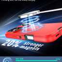 Magnetic Case for iPhone 17 Pro Max with blet Clip Holster,[2X Screen Protector] [Military-Grade Protection], Heavy Duty Case for iPhone 17 Pro Max 6.9 Inchs,Red