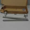 HITSLAM Brushed Nickel 24 Inch Towel Bar for Bathroom, SUS304 Stainless Steel Bathroom Towel Rack Wall Mounted, Modern Home Decor Bath Towel Holder with Hardware Accessories (Total Length 25.7 Inch)