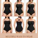 Strapless Shapewear for Women, Tummy Control Triangle Bodysuit, Body Shaper Tank Top L