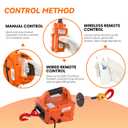 3-in-1 Electric Hoist Winch 1500W Powerful Portable 120V Winch with 1100Lbs Loading Capacity, 16 ft/min Lift Speed, 25ft Lifting Height Perfect for Garages, Warehouses, and Factories