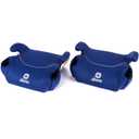 Diono Solana, No Latch, Pack of 2 Backless Booster Car Seats, Lightweight, Machine Washable Covers, Cup Holders, Blue, Mfd 4/12/26