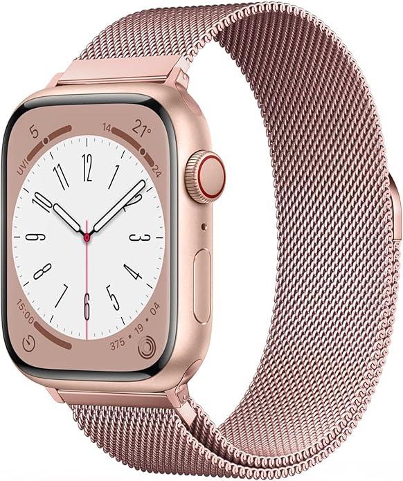 Stainless Steel Mesh Watch Band For Apple Watch 38mm 40mm 42mm