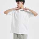 Mens Oversized T-Shirts Fashion Loose Fit Crewneck Tshirt Streetwear Heavyweight Short Sleeve Gym Workout Tops, Size XL
