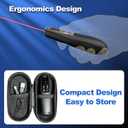 Rechargeable Presentation Clicker with Case, Power Digital Display Wireless Presenter Remote, USB C Red Light Pointer Computer PowerPoint PPT Clickers for Mac Laptop, Slideshow Google Slide Advancer
