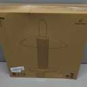 Kingsyard Finch Bird Feeder for Outdoors Hanging, Metal Mesh Tube Bird Feeders for Thistle & Nyjer Seed, Large Removable Tray & Rainproof Dome, 2.5 lbs Seed Capacity, Black