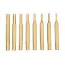 8-Piece Brass Punch Set, Removing Repair Tool 1/8", 9/64", 5/32", 3/16", 7/32", 1/4", 9/32" and 5/16" Brass Pin Drive Punch Set