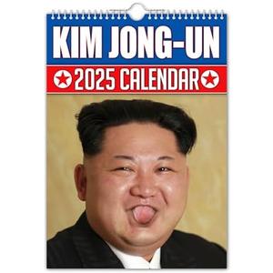 The Calendar King // Kim Jong-Un - 2025 Wall Calendar - A4 Size (210mm x 297mm) Pack 2