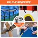 HORUSDY 21 - Piece Bungee Cord Set with Hooks & Straps, 10/18/24/30/36/48 Heavy Duty Bungee Cords Assortment for Camping, Truck, Moving, Emergency, Outdoor Storage (30 Nylon Cable Ties Extra)