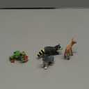 4PCS Forest Animals Baby Figures, Woodland Creatures Figurines, Miniature Toys Cake Toppers Cupcake Toppers Birthday Gift for Kids